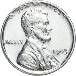 1943 Lincoln Head Cent Reprocessed Main Image