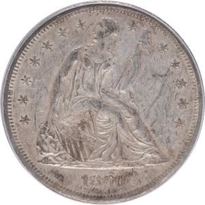 1860-O Lib Seated Slv $ No Motto ANAAU-D Main Image