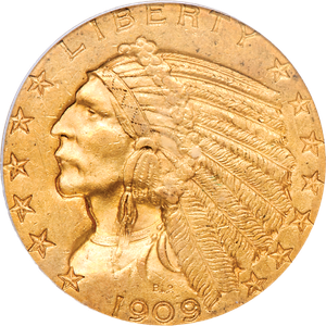 1909-S Indian Head $5 Gold Main Image
