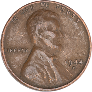 1944-D Lincoln Head Cent CIRC Main Image