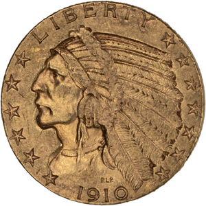 1910-D Indian Head $5 Gold Main Image