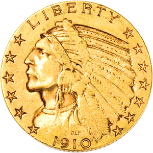 1910-S Indian Head $5 Gold XF Main Image