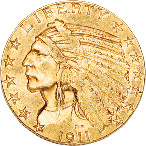 1911-S Indian Head $5 Gold Main Image