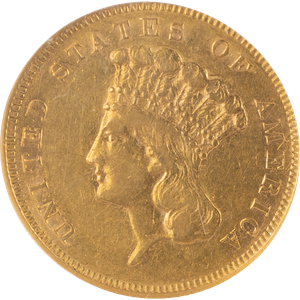 1856-S Gold $3 Indian Head Main Image