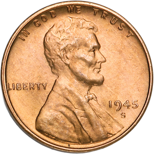 1945-S Lincoln Head Cent Main Image