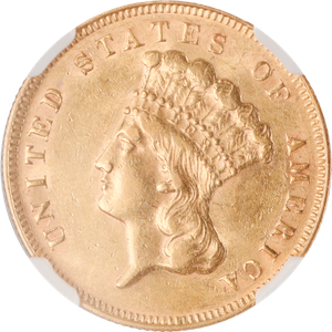 1878 $3 Gold Indian Head Main Image