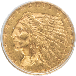 1925-D Gold $2.50 Indian Head ANACS AU58 Main Image