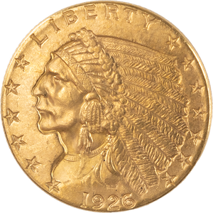 1926 Gold Indian Head Quarter Eagle Main Image