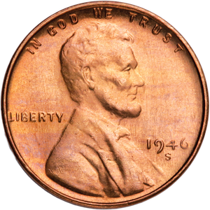 1946-S Lincoln Head Cent MS60 Main Image