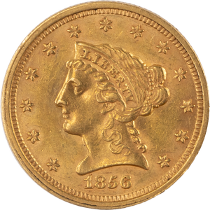1856 Gold $2.50 Liberty Head Quarter Eagle Main Image