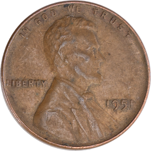 1951 Lincoln Head Cent CIRC Main Image