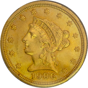 1906 Gold $2.50 Liberty Head NGC    M65+ Main Image