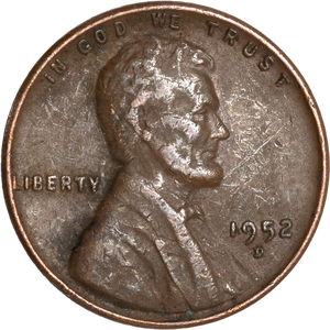 1952-D Lincoln Head Cent CIRC Main Image