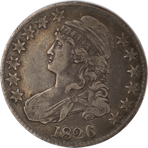 1826 Capped Bust Silver Half Dollar Main Image