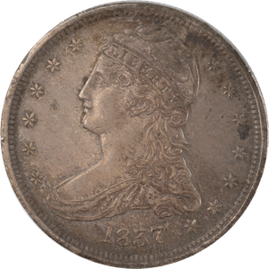 1837 Capped Bust Half Dollar, Variety 2 Main Image