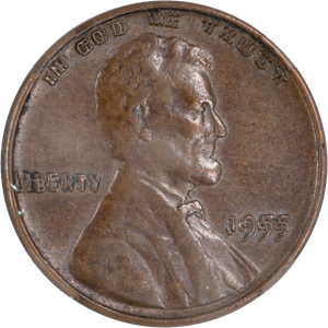 1955 Doubled Die Obverse Lincoln Cent Main Image