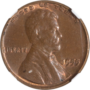 1955 Doubled Die Obverse Lincoln Cent Main Image