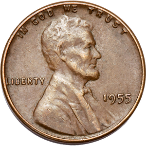 1955 Lincoln Head Cent CIRC Main Image