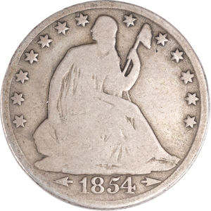 1854-O Liberty Seated Half Dollar, Arrows, No Rays G Main Image