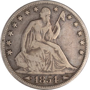 1854-O Liberty Seated Half Dollar, Arrows, No Rays Main Image