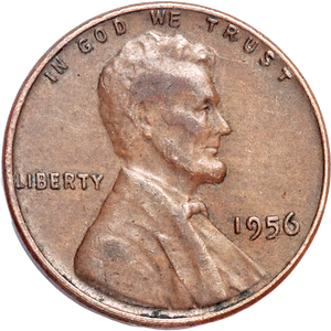 1956 Lincoln Head Cent Main Image