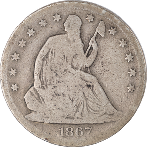 1867-S Liberty Seated Half Dollar Main Image