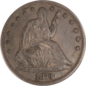 1873 Liberty Seated Half Dollar, Closed 3 Main Image