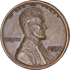 1958 Lincoln Head Cent Main Image