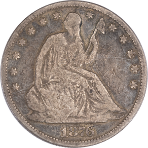 1876 Liberty Seated Half Dollar VG#2 Main Image