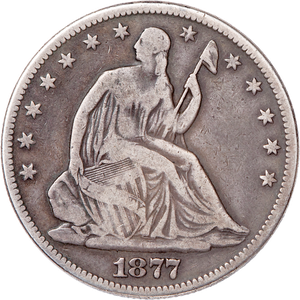 1877 Liberty Seated Half Dollar Main Image
