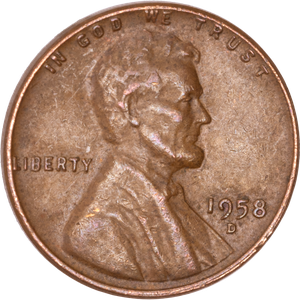 1958-D Lincoln Head Cent Main Image