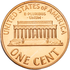 1 Cent 1998, Cent, Lincoln Memorial (1959-2008) - United States of