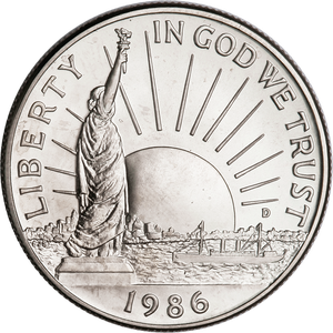Modern Commemorative - Silver - 1986-D MS63 Main Image