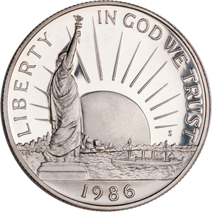 1986-S Statue of Liberty Commemorative Half Dollar Main Image