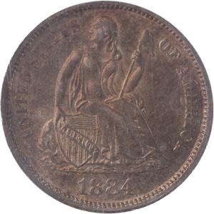 Dime - Liberty Seated - 1884-S Main Image