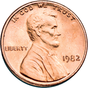 1982 Lincoln Head Cent, Large Date, Zinc Main Image