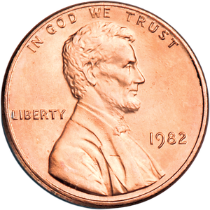 1982 Lincoln Head Cent, Small Date, Zinc Main Image