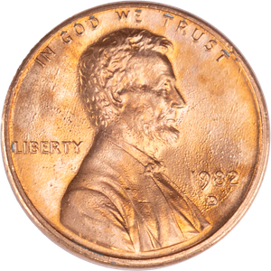 1982-D Lincoln Head Cent Small Date Zinc Main Image