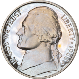 1988-S Jefferson Nickel Proof PR63 Main Image