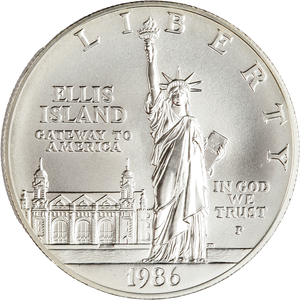1986-P Statue of Liberty Silver Dollar | Littleton Coin Company
