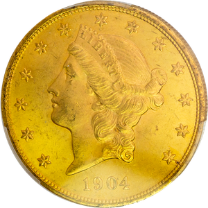 1904 Gold $20 Liberty Head Main Image