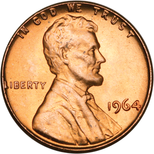 1964 Lincoln Head Cent MS60 Main Image