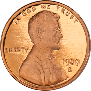 1989-S Lincoln Head Cent Main Image
