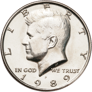 1989-P Kennedy Half Dollar MS60 Main Image
