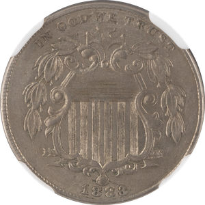 1883 3 Over 2 Shield Nickel Main Image