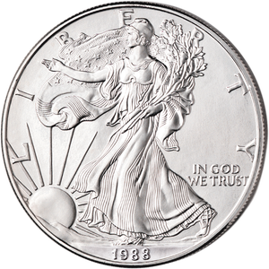 1988 $1 Silver American Eagle Main Image