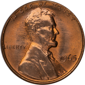1965 Lincoln Head Cent MS60 Main Image