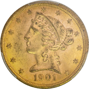 1901-S Gold $5 Liberty Head Main Image