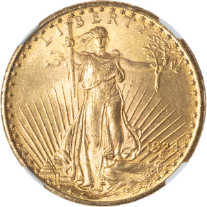 1924 Saint-Gaudens $20 Gold MS63 Main Image