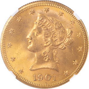 1901-S Liberty Head $10 Gold MS64 Main Image